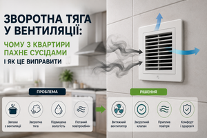 Зворотна тяга у вентиляції: чому з квартири пахне сусідами і як це виправити фото
